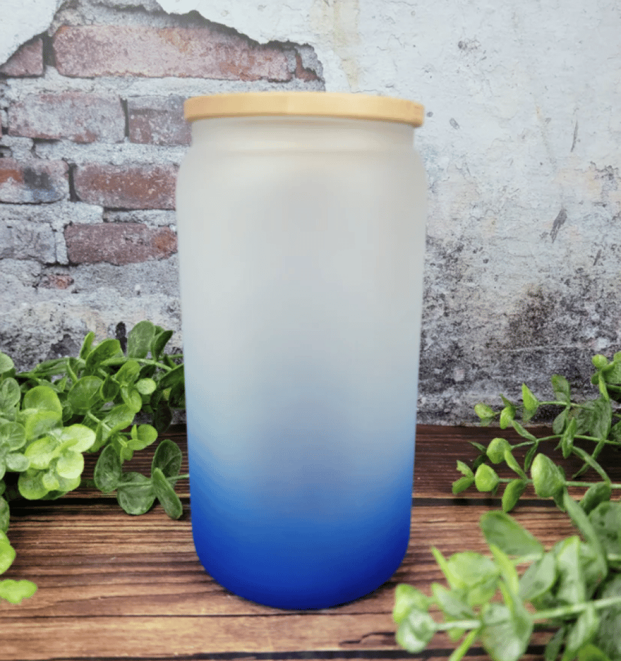 كوب زجاج مع غطاء خشبي و مزاز | Cup Glass
