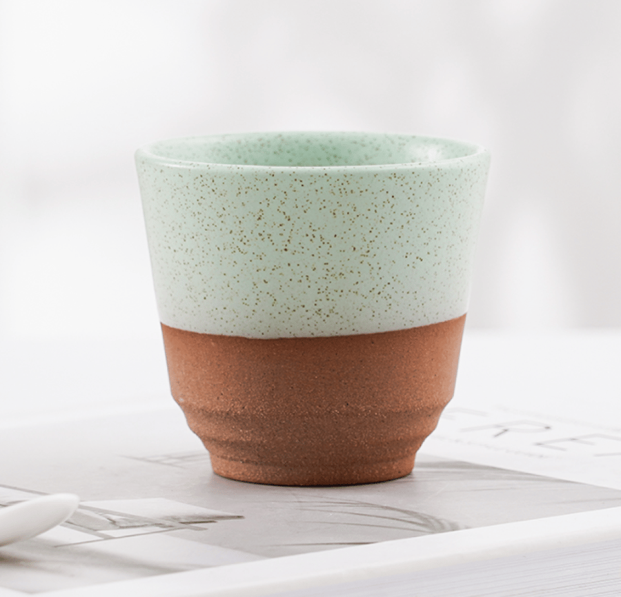 كوب سيراميك بقاعدة طينية - 120 مل | CUP CERAMIC