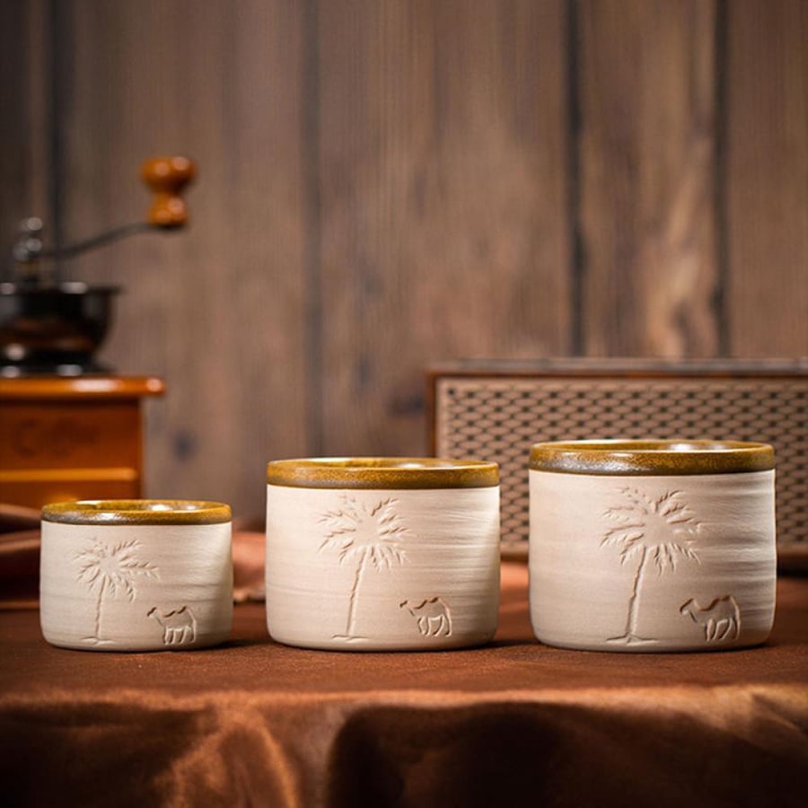 كوب قهوة صحراء سيراميكي | Desert Palm Ceramic Coffee Cup