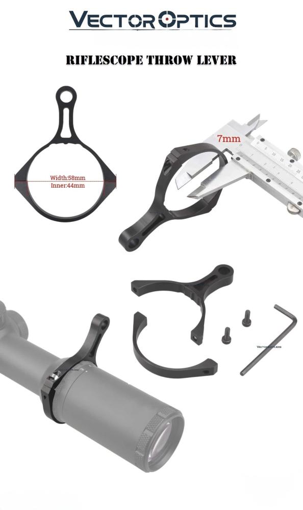 ذراع تكبير لمنظار البندقية – Vector Optics Riflescope Throw Lever