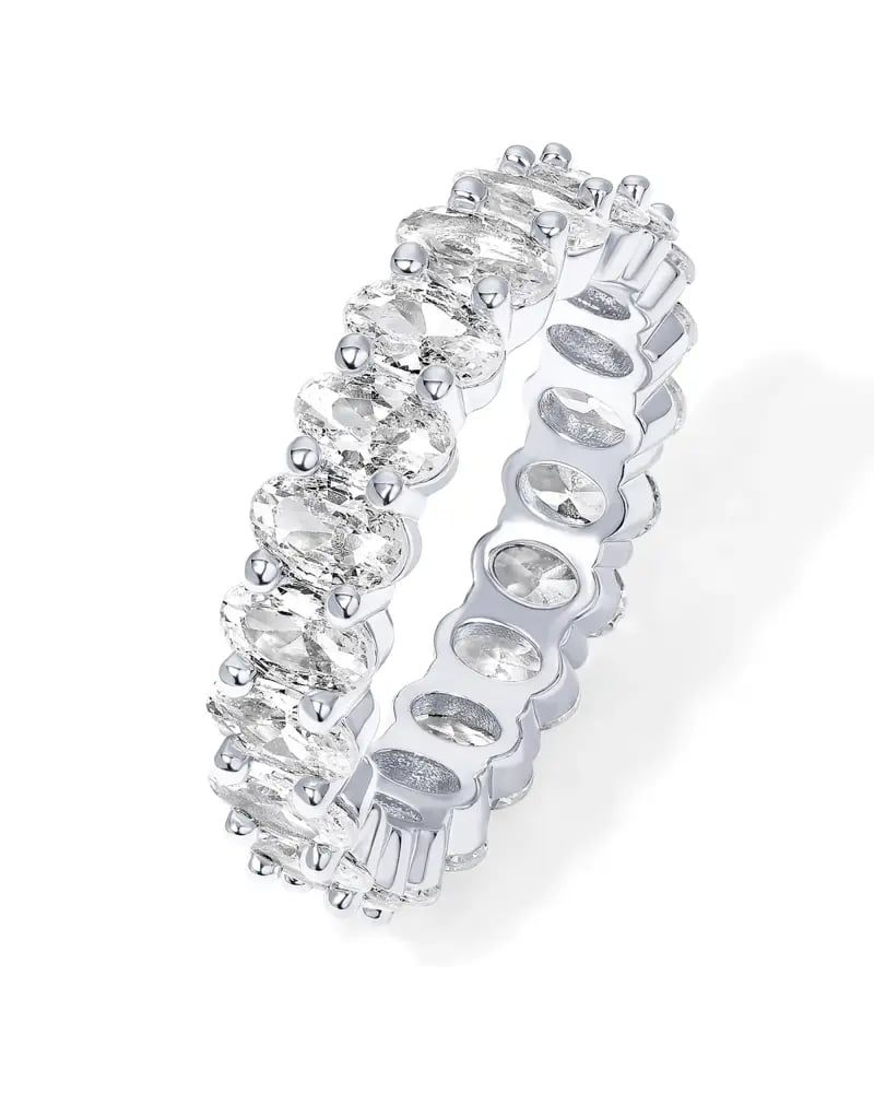 خاتم بيضاوي ذهب مطلي 14K