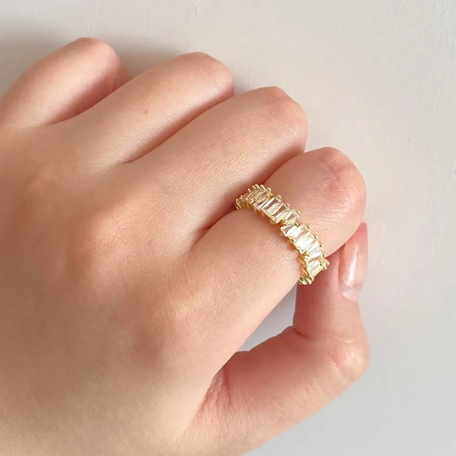 خاتم رغيف فرنسي 18K ذهبي كلاسيك
