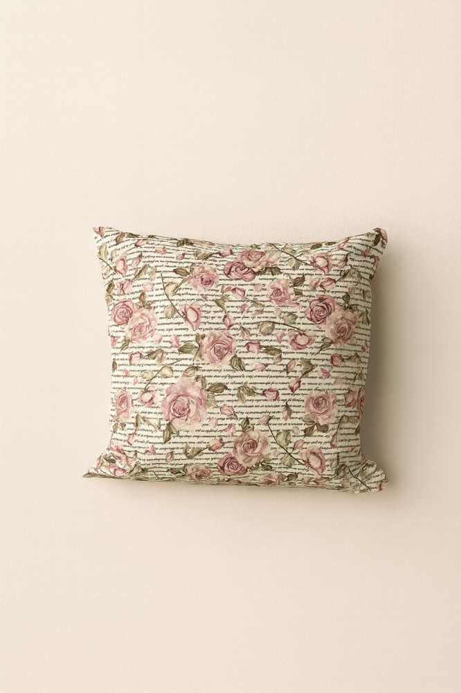 Pillow cushions stuffed with floral prints