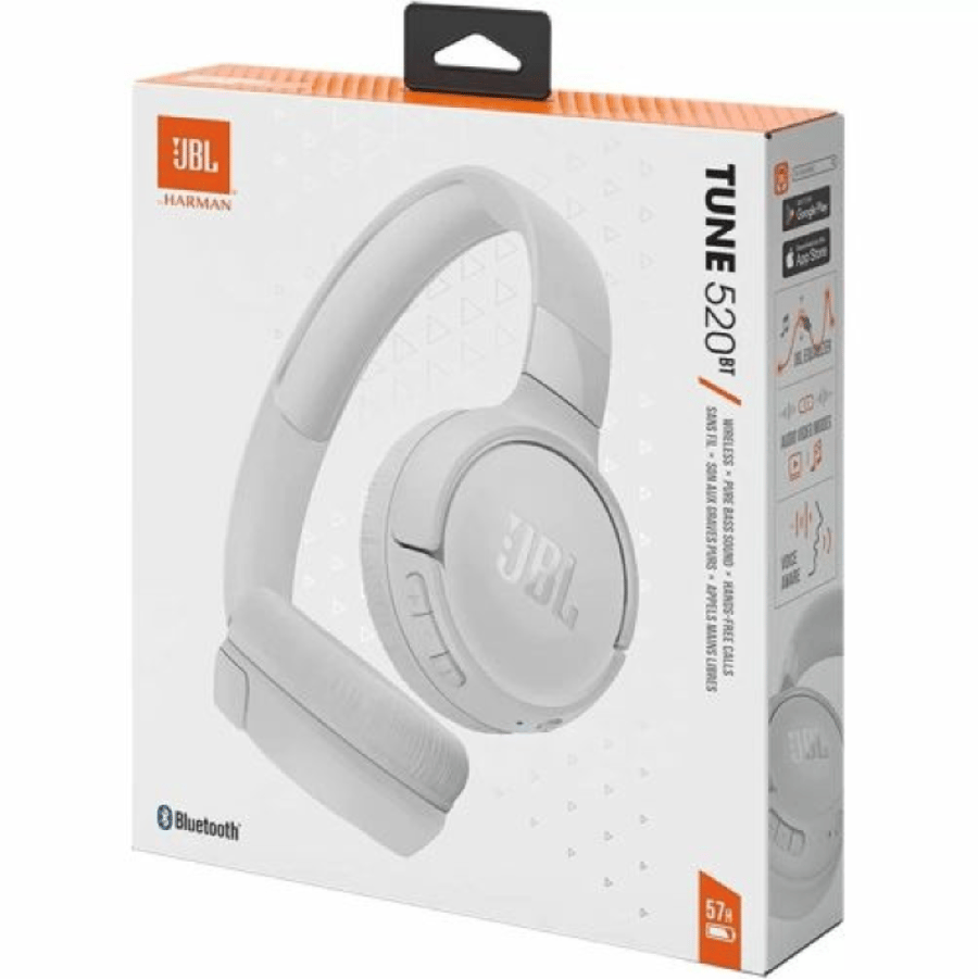 سماعه هيدفون jbl 520 WHITE