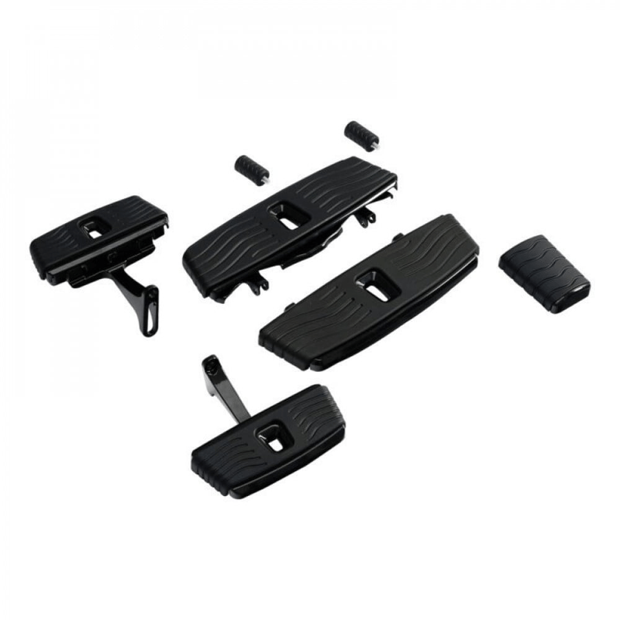 Complete Footboard & Shifter Peg Kit (Touring 93-21) | طقم ألواح قدم (فوت بورد) مع مسمار تعشيق باللون الأسود
