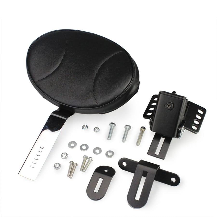 Adjustable Driver Backrest Kit Series (Touring 97-23) | طقم مسند ظهر للسائق باك ريست لون اسود كروم لدراجات هارلي تورينق  2009-Later