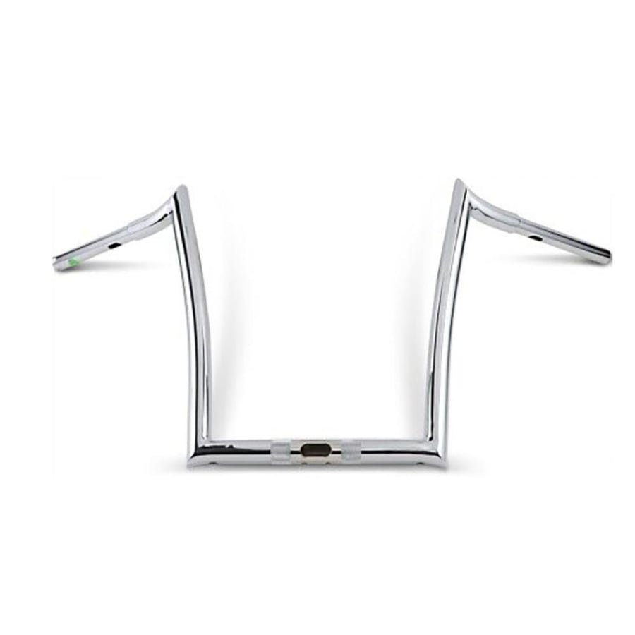 12" Clamp SIze:1.25" Monkey Bar Bars Handlebars هاندل بار12  انش  لون كروم _ أسود طراز "مونكي بار"لدراجات هارلى تورينق رود قلايد  2015-Later