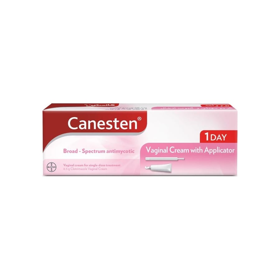كريم جل مهبلي Canesten 1 0 5 g Vaginal كانستين كلوتريمازول 5 جم