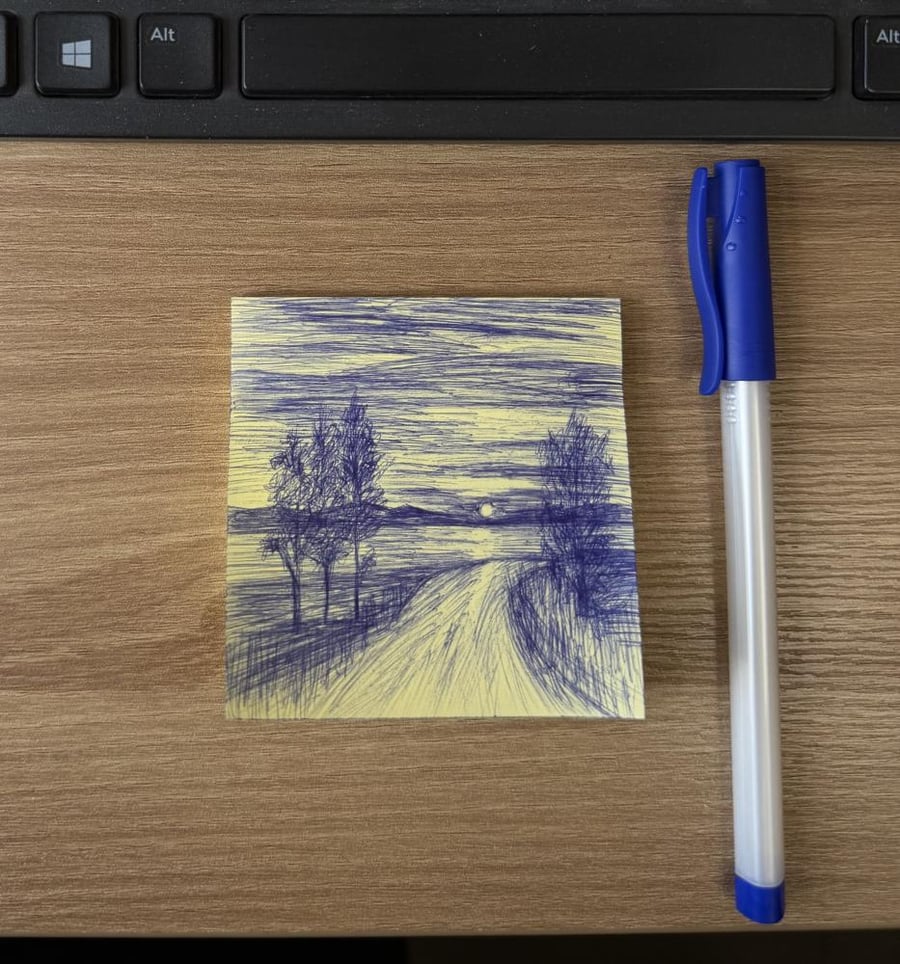 رسم تخطيطي بالحبر
