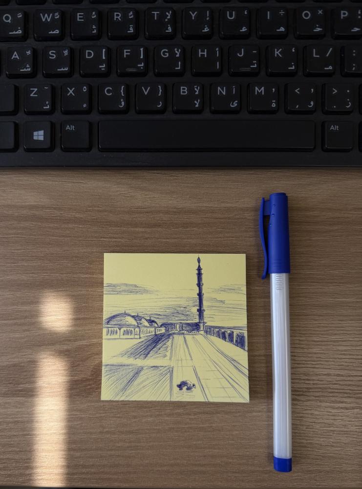 رسم تخطيطي بالحبر