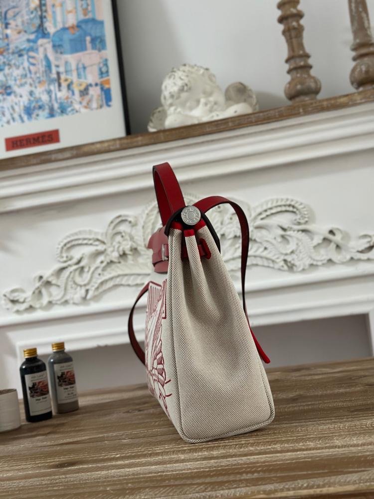 Hermes Herbag Zip 31 (Printed & Patterned Canvas Edition)