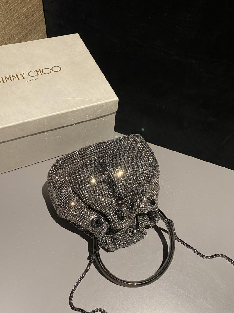 Jimmy Choo Bon Bon Embellished Bucket Bag