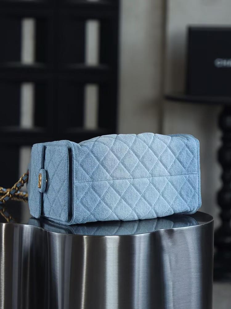 Chanel Quilted Drawstring Tote Bag