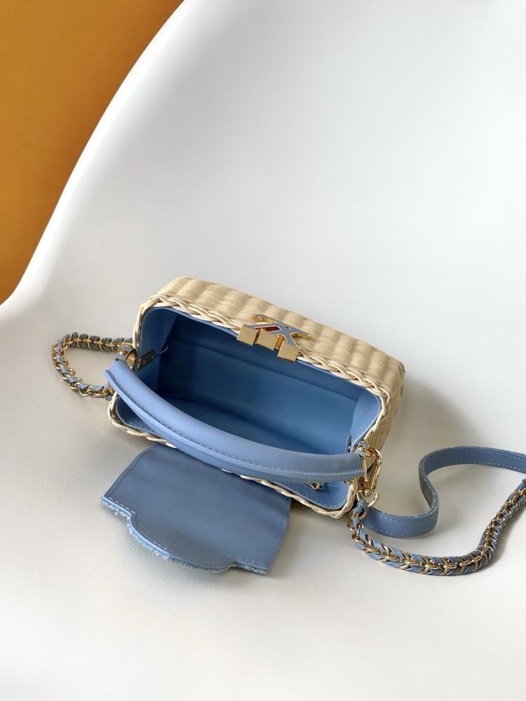 Louis Vuitton Capucines Wicker Leather Bag