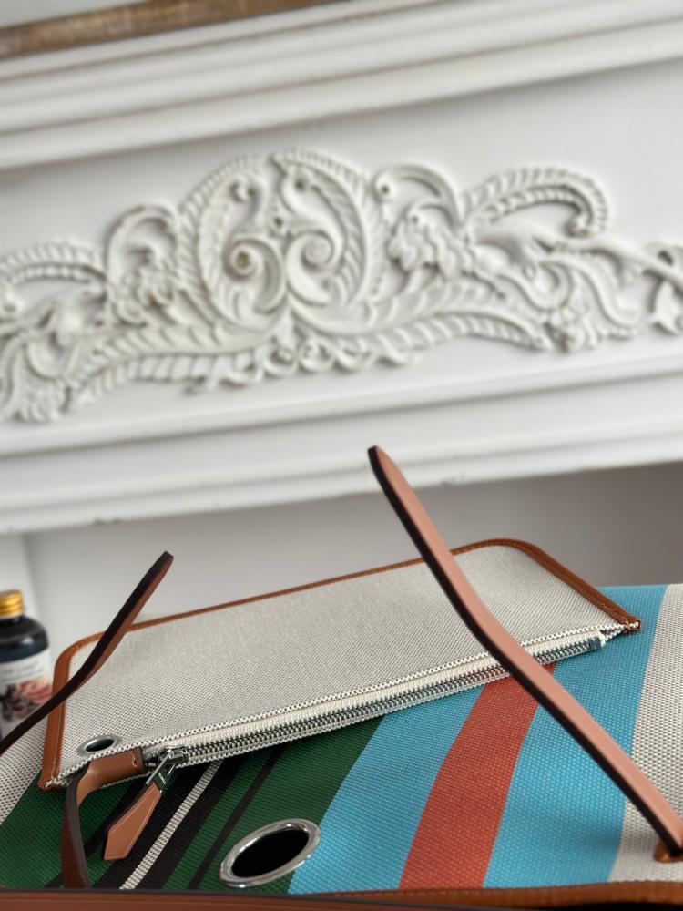 Hermes Herbag Zip 31 (Printed & Patterned Canvas Edition)