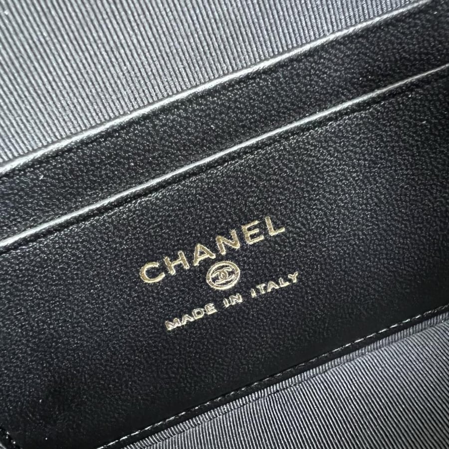 Chanel Quilted Grained Leather Vanity Case