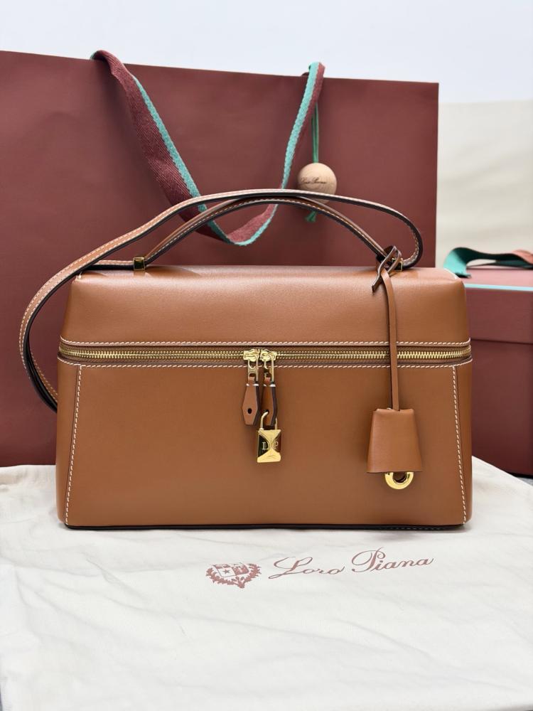 Loro Piana Extra Smooth Leather Top Handle Bag