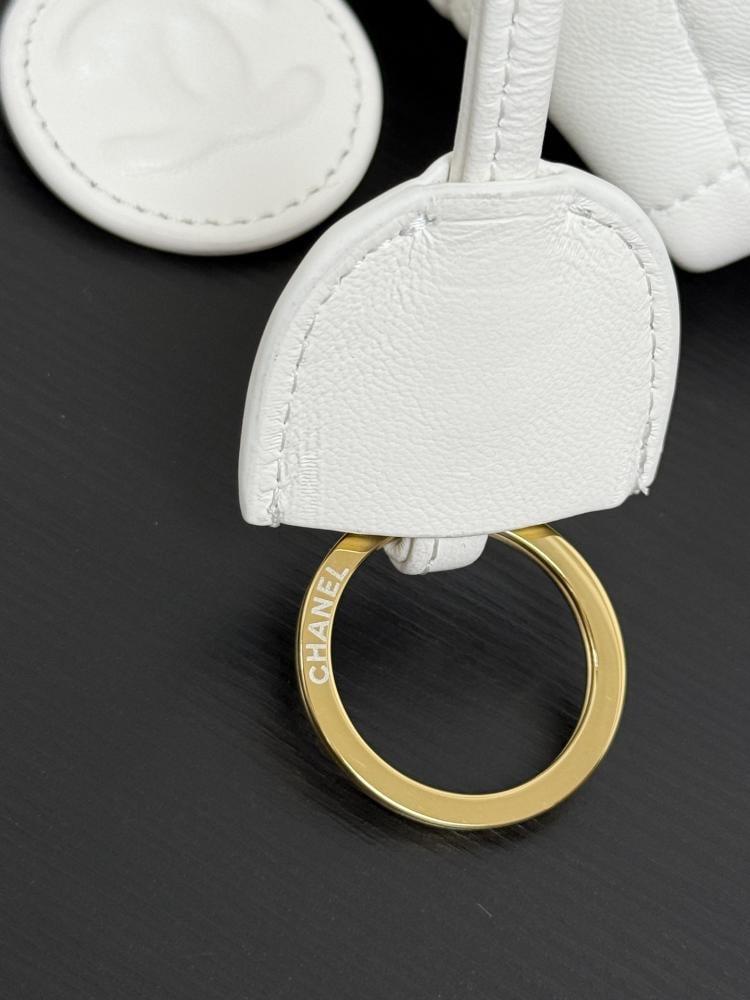 Chanel Quilted Leather Drawstring Pouch