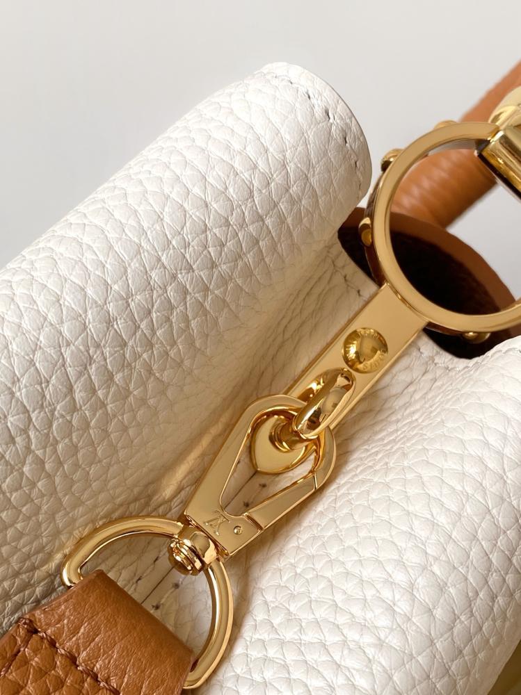 Louis Vuitton Capucines BB Braided Handle Leather Bag