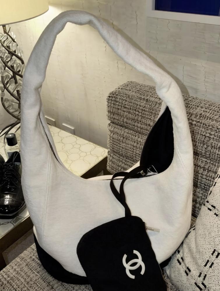 Chanel Terry Cotton Beach Bag Set with Pouch and Towel