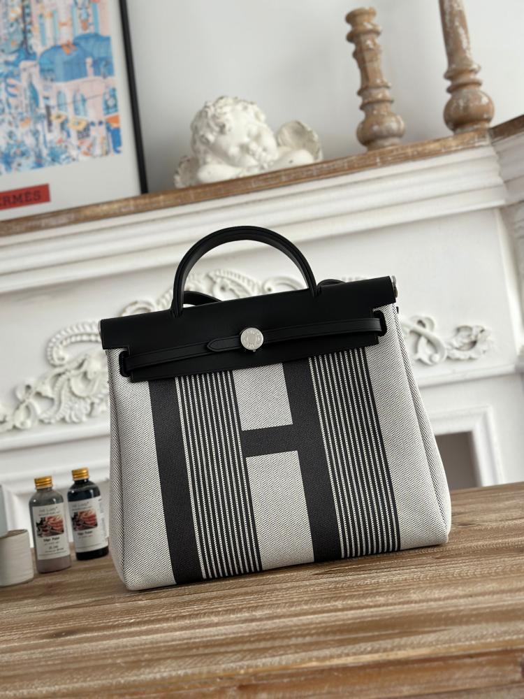 Hermes Herbag Zip 31 (Printed & Patterned Canvas Edition)
