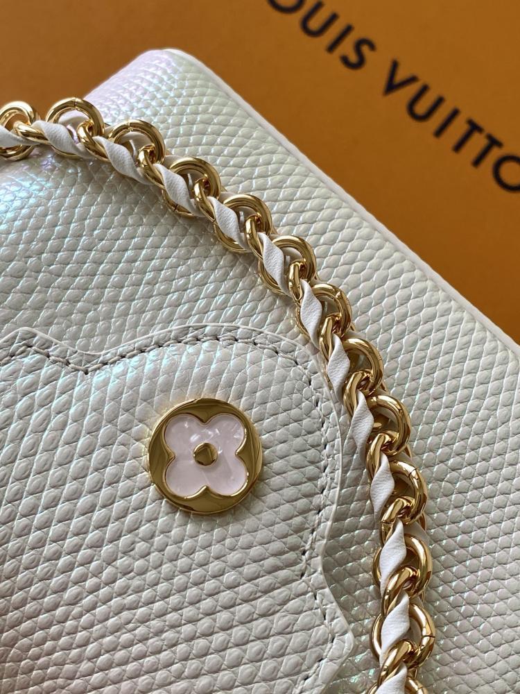 LV Capucines Mini White Bag