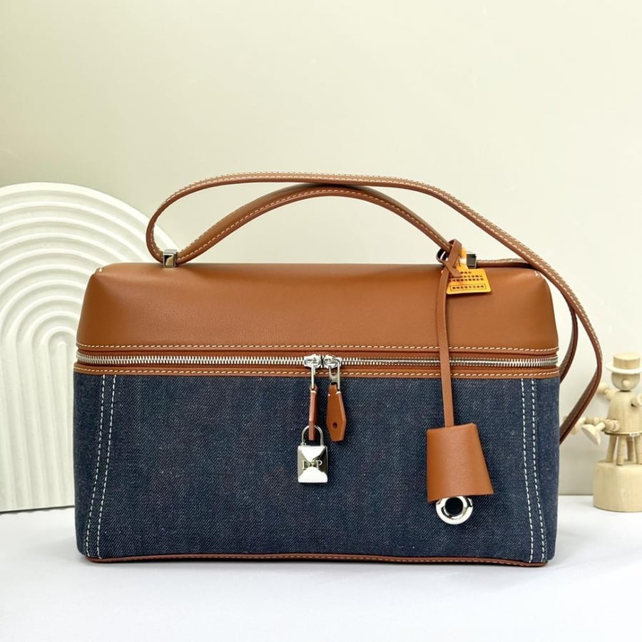 Loro Piana Extra Smooth Leather Top Handle Bag