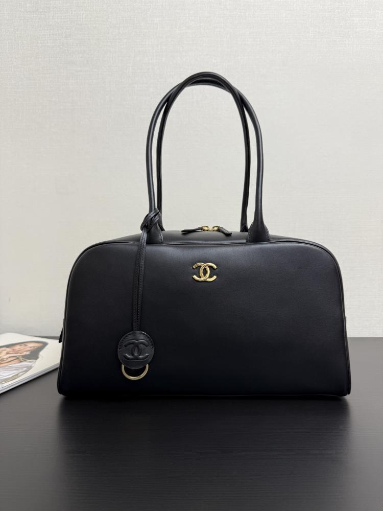 Chanel Smooth Leather Bowling Bag