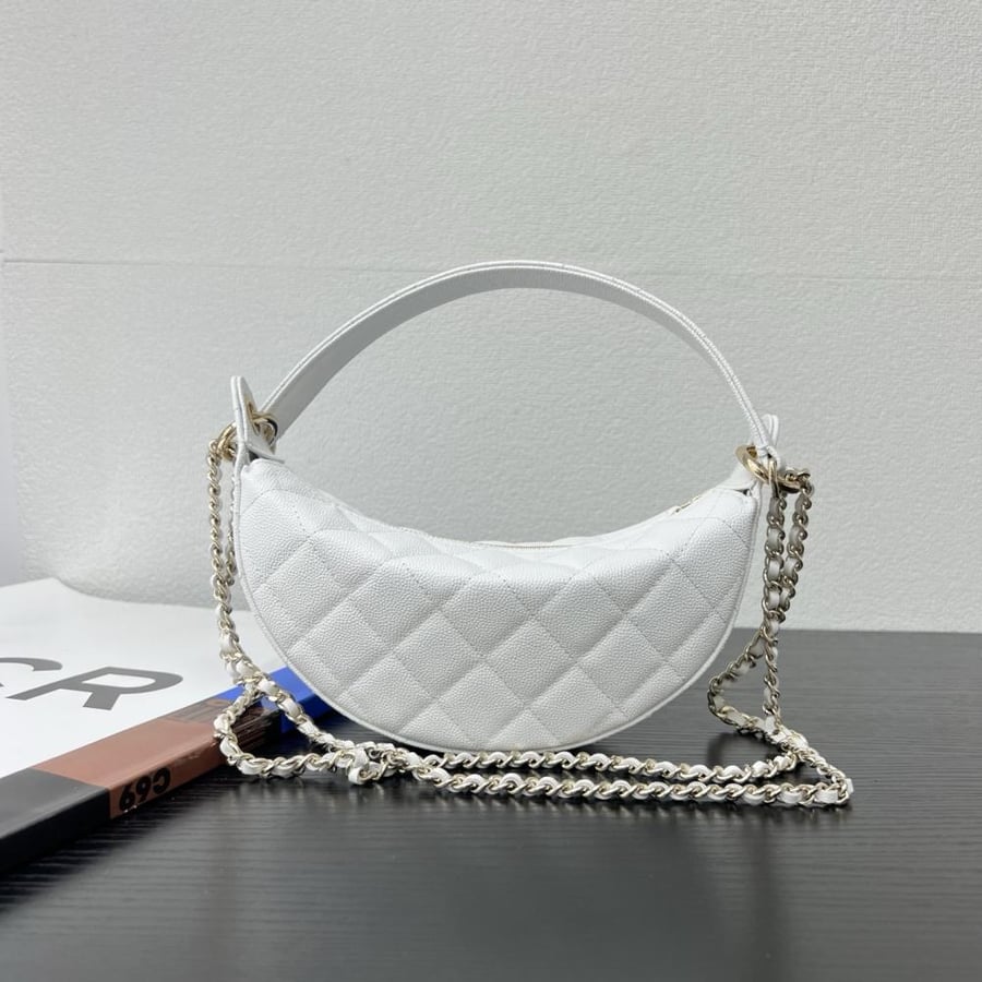 Chanel Quilted Moon Bag