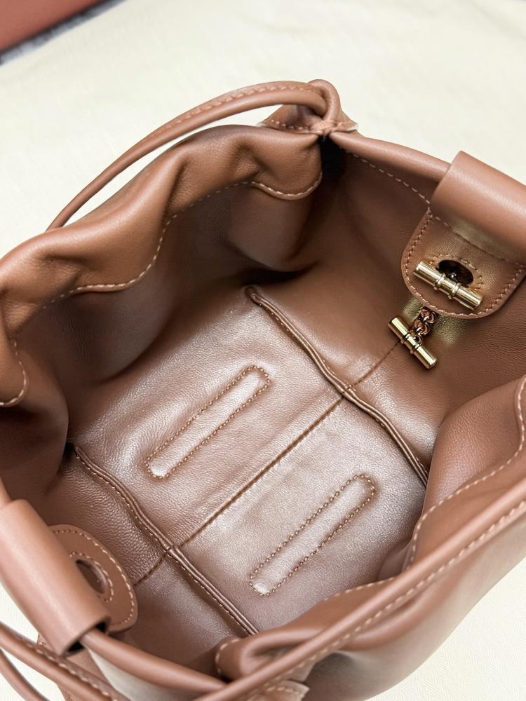 Loro Piana Bale Softy Drawstring Bucket Bag