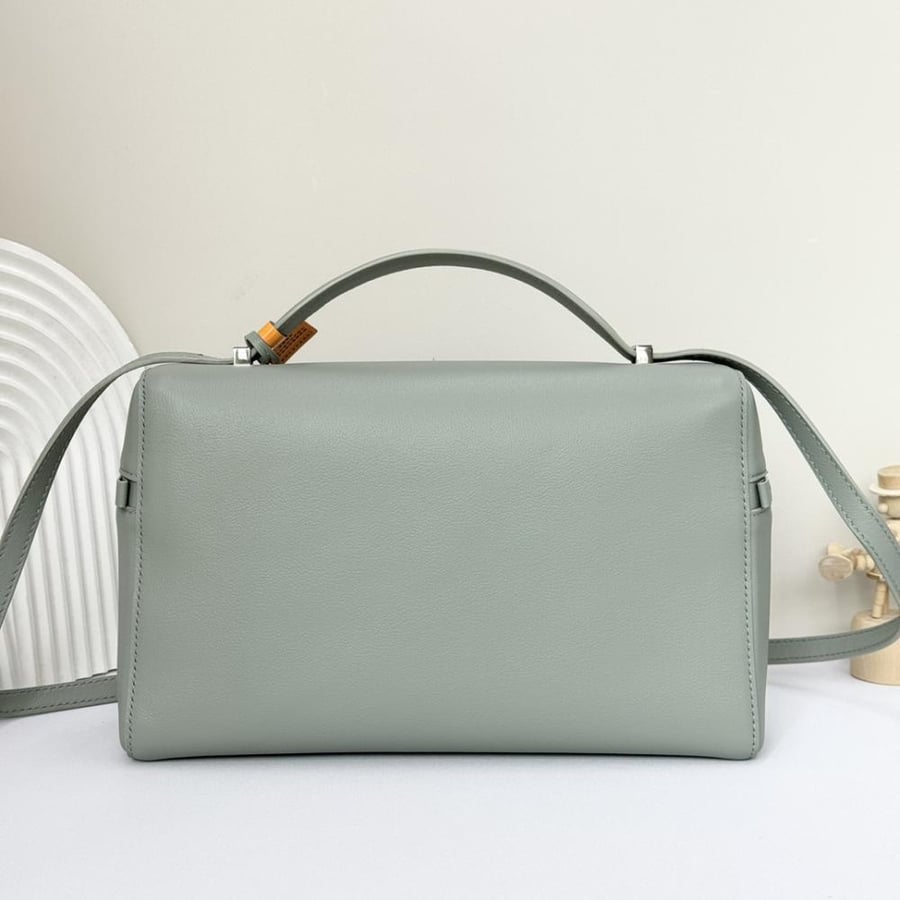 Loro Piana Extra Smooth Leather Top Handle Bag