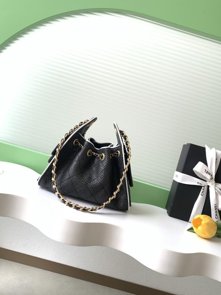 Chanel AS5631 Quilted Hobo Drawstring Bag