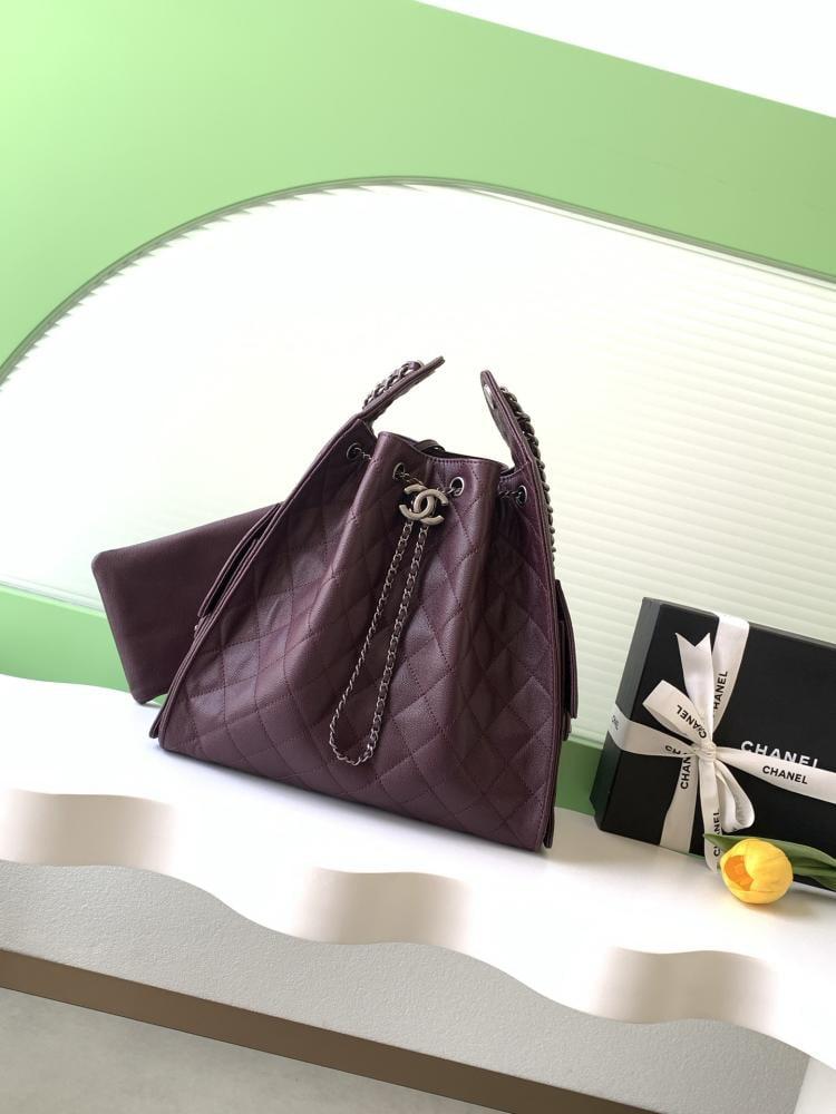 Chanel AS5293 Quilted Hobo Drawstring Bag