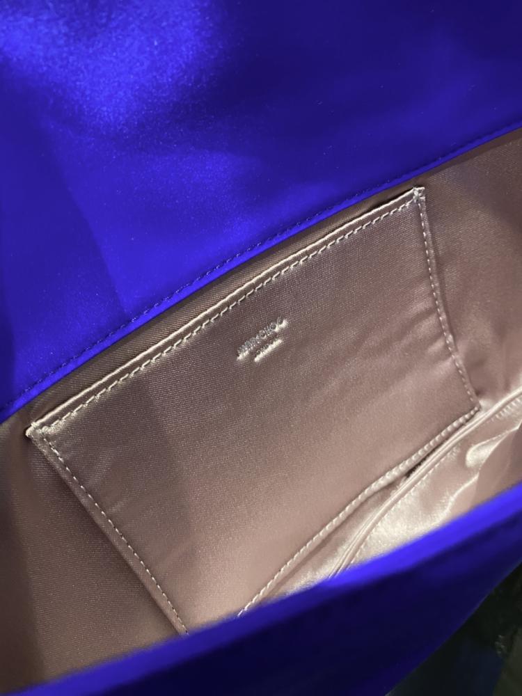 Jimmy Choo Crystal Fringe Crinkled Leather Clutch