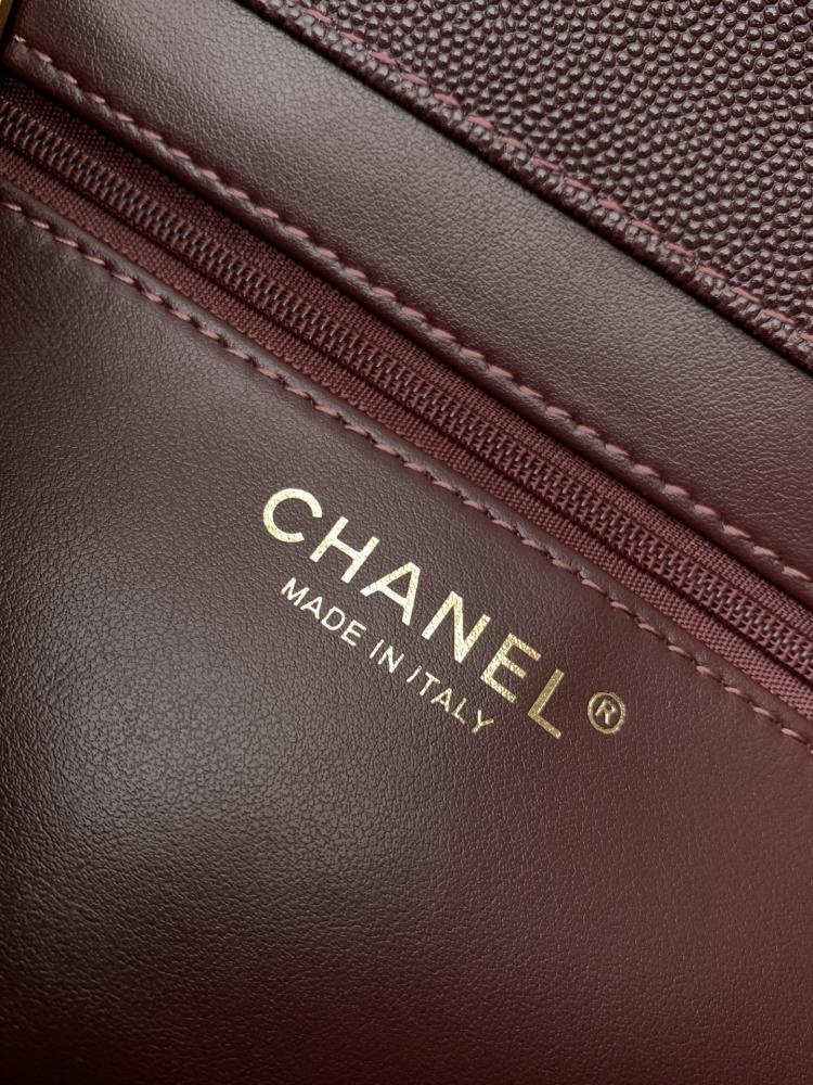 Chanel Grained Leather Flap Shoulder Bag
