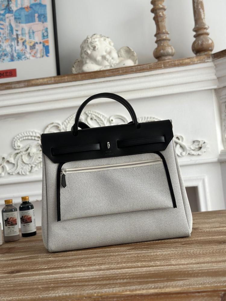 Hermes Herbag Zip 31 (Printed & Patterned Canvas Edition)