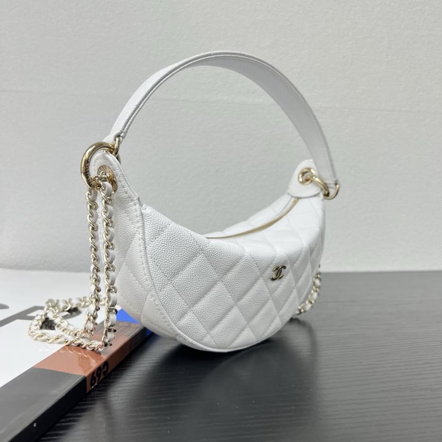 Chanel Quilted Moon Bag