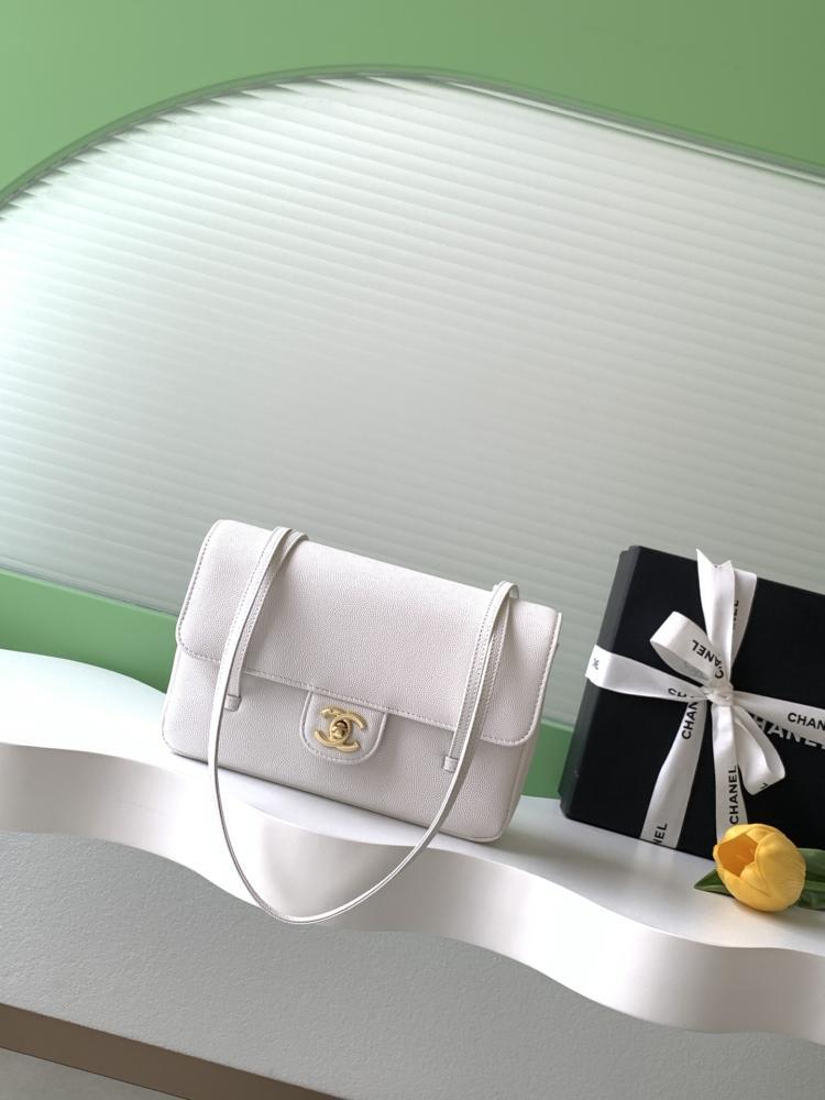 Chanel Grained Leather Flap Shoulder Bag