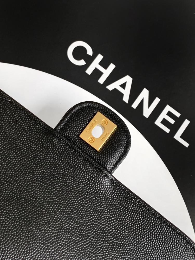 Chanel Grained Leather Cylindrical Bag