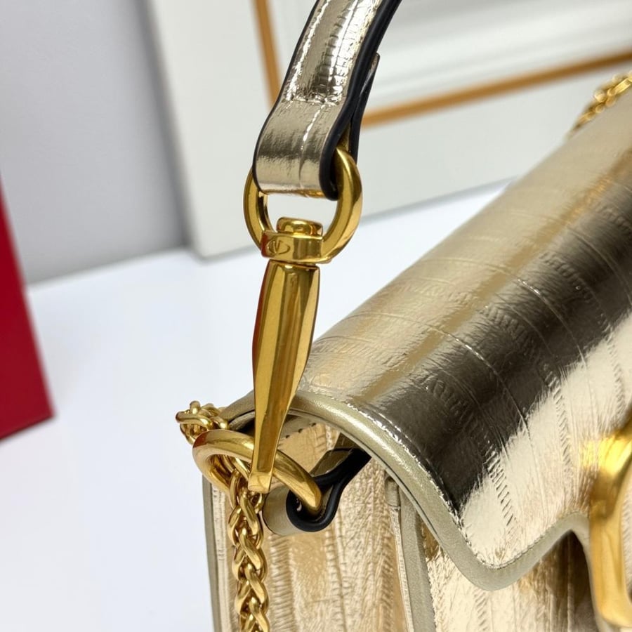 Valentino Garavani Loco Calfskin Leather Bag