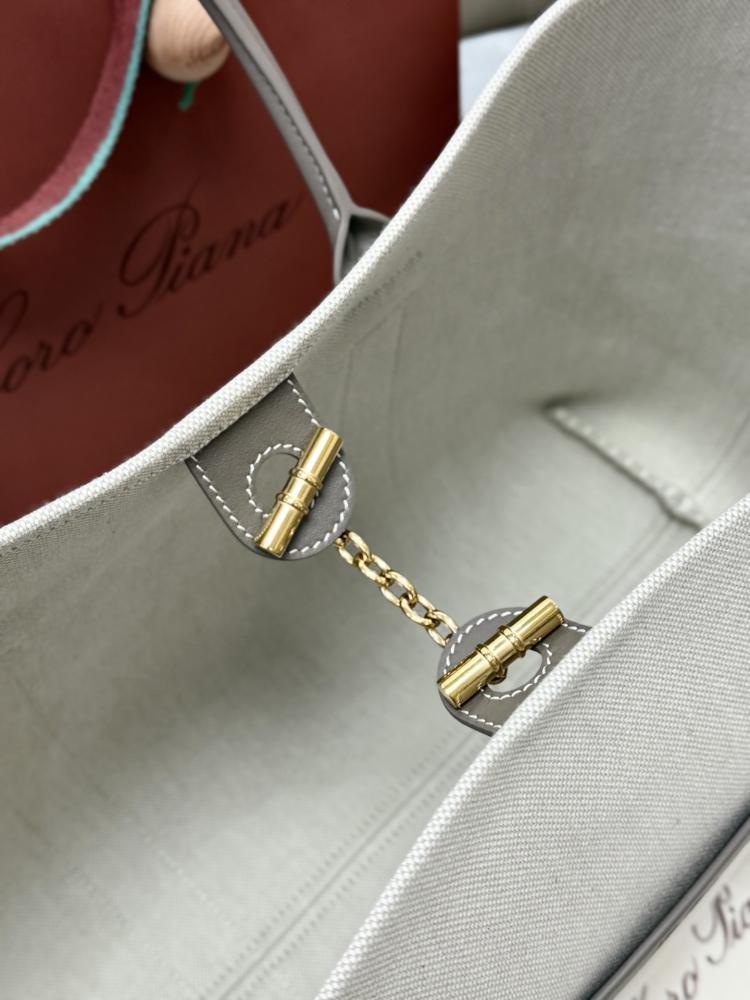 Loro Piana Large Grained Leather Tote Bag