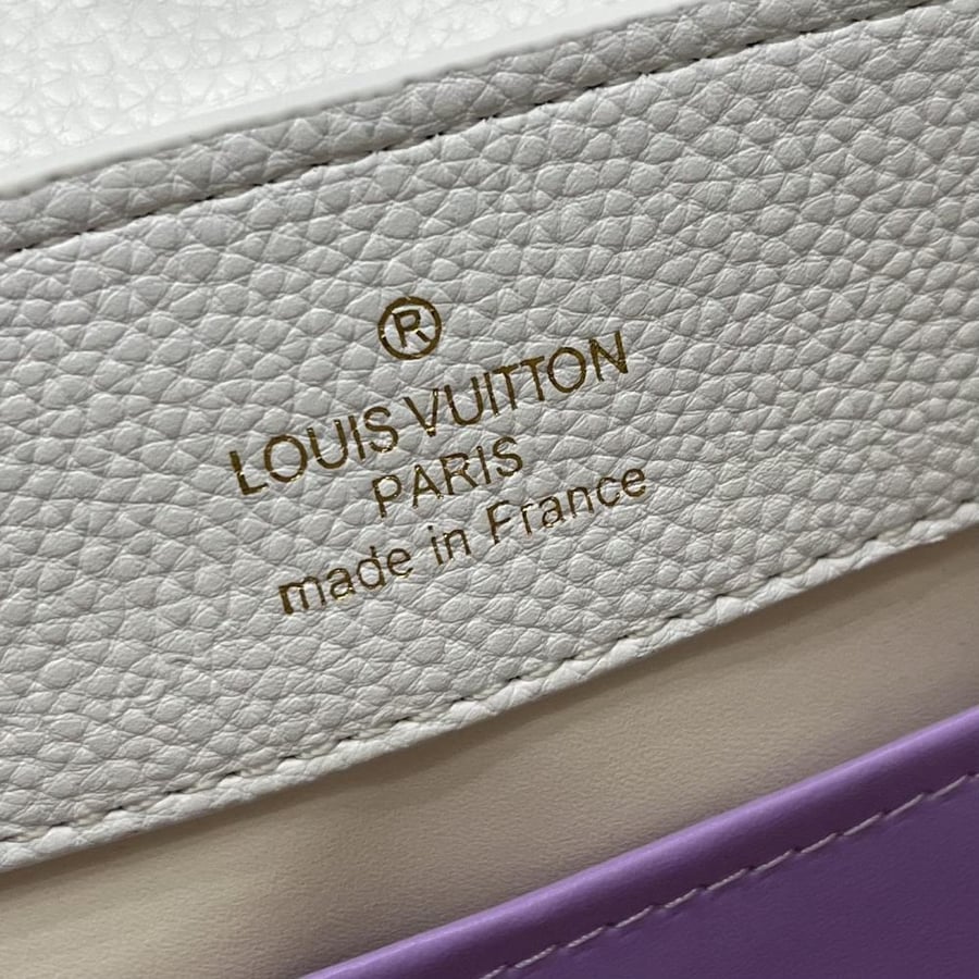 Louis Vuitton Capucines BB Leather Bag with Charms Chain