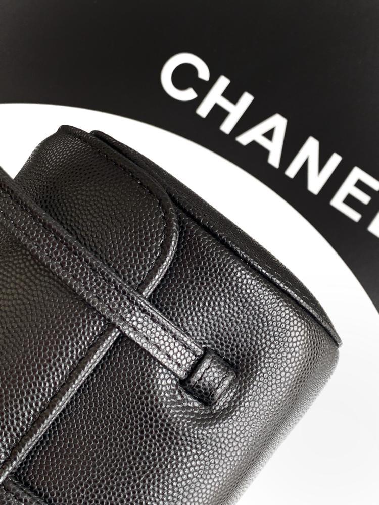 Chanel Grained Leather Cylindrical Bag
