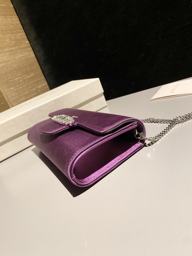 Jimmy Choo Crystal Embellished Clutch Wallet on Chain