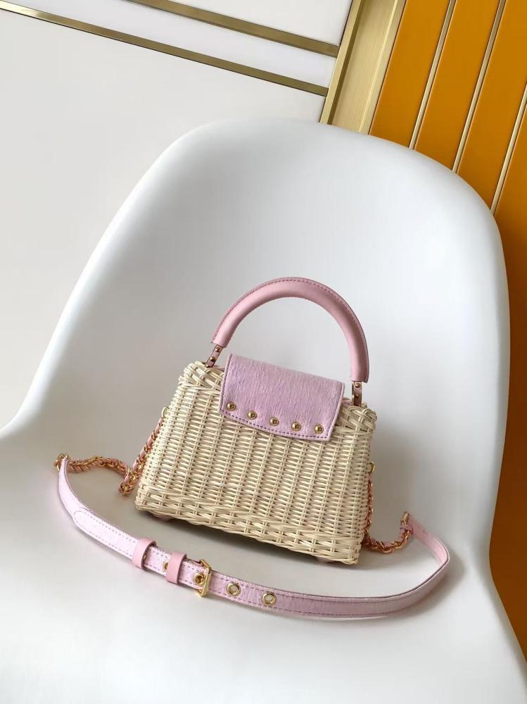 Louis Vuitton Capucines Wicker Leather Bag