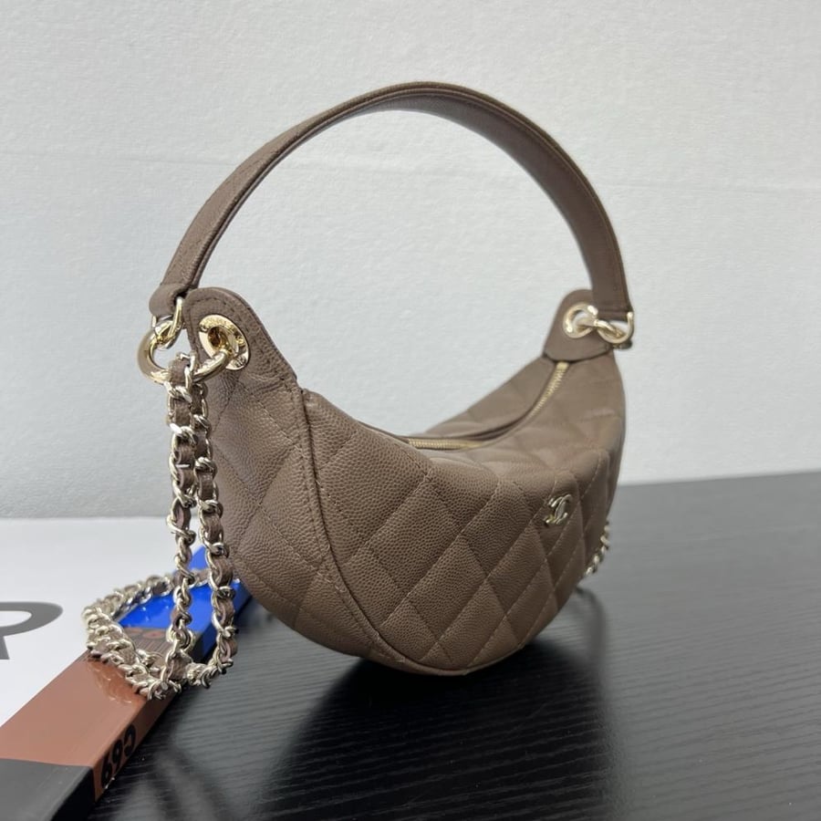 Chanel Quilted Moon Bag