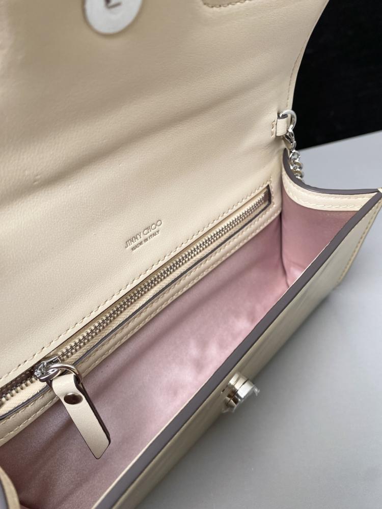 Jimmy Choo Crystal Embellished Clutch Wallet on Chain