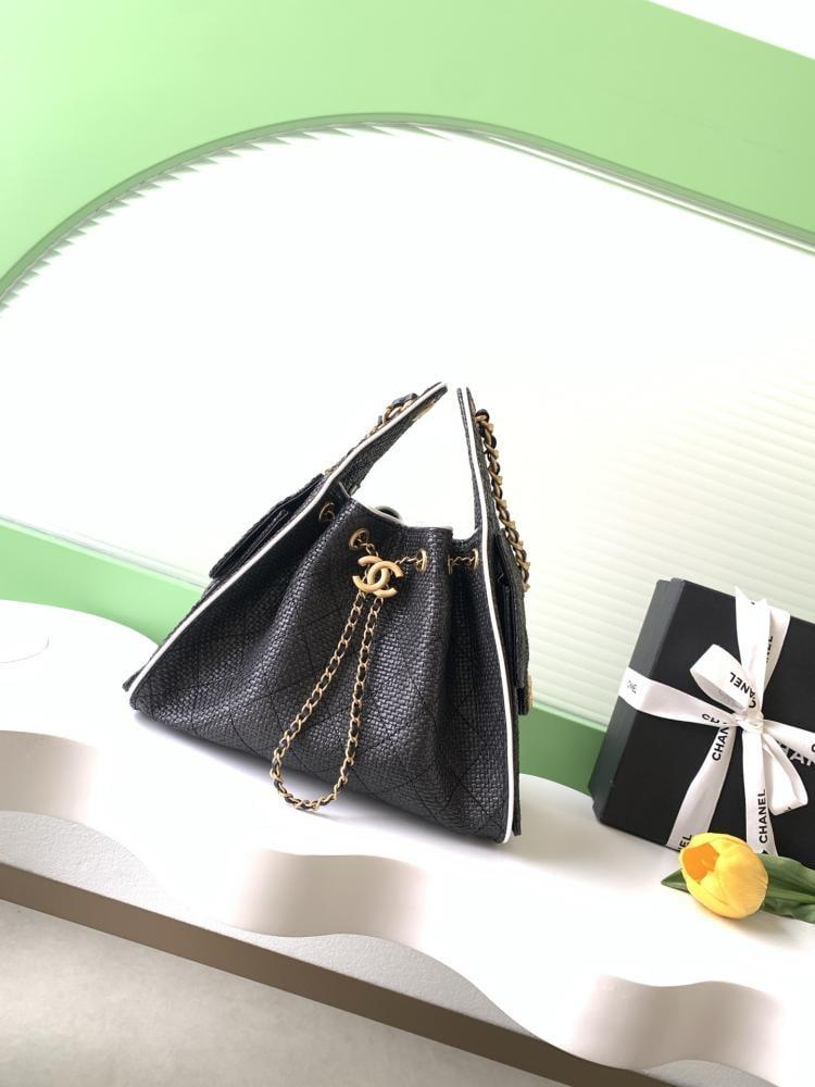 Chanel AS5293 Woven Hobo Drawstring Bag 263014