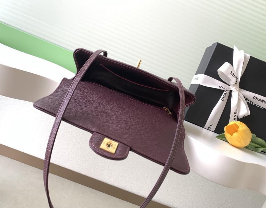 Chanel Grained Leather Flap Shoulder Bag