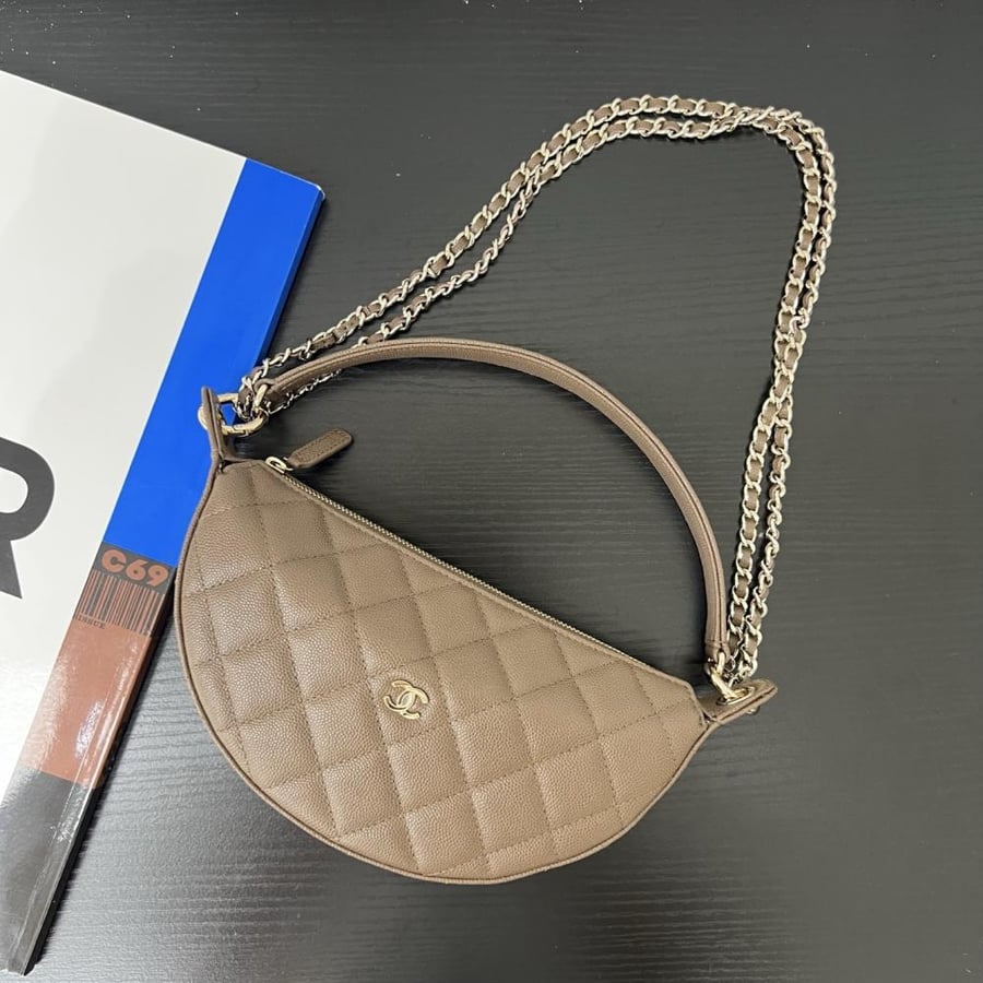 Chanel Quilted Moon Bag